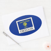 Oregon Ovale Sticker (Envelop)