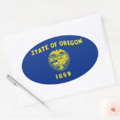 Oregon Ovale Sticker (Envelop)