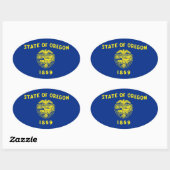 Oregon Ovale Sticker (Vel)