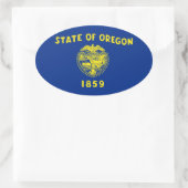 Oregon Ovale Sticker (Tas)