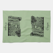 Oregon 'over kachel handvat' Keukenhanddoek (Horizontaal)