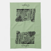 Oregon 'over kachel handvat' Keukenhanddoek (Verticaal)