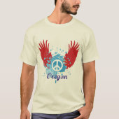 Oregon Peace Sign T-shirt (Voorkant)