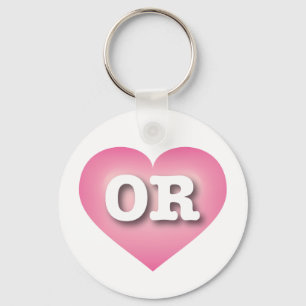 Oregon Pink Fade Heart - Ik hou van OR Sleutelhanger