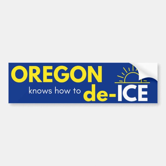Oregon politiek bumpersticker (Voorkant)