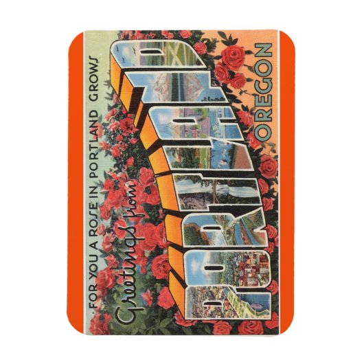 Oregon, Portland Magnet Magneet (Verticaal)