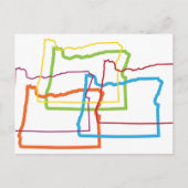 oregon pride blur briefkaart (Voorkant)