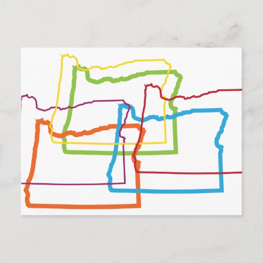 oregon pride blur briefkaart (Voorkant)