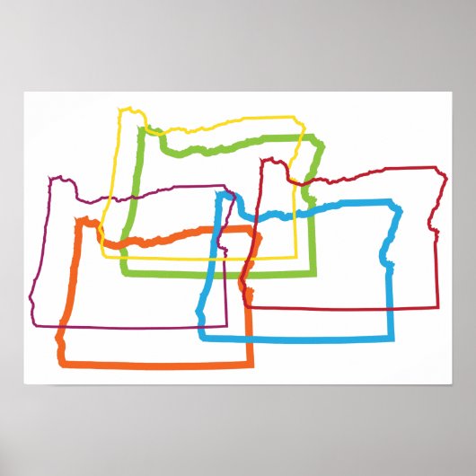 oregon pride blur poster (Voorkant)