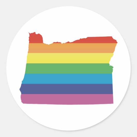 oregon pride. ronde sticker (Voorkant)