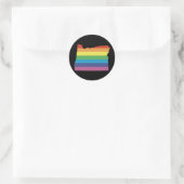 oregon pride. ronde sticker (Tas)
