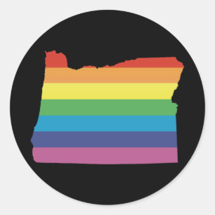 oregon pride. ronde sticker
