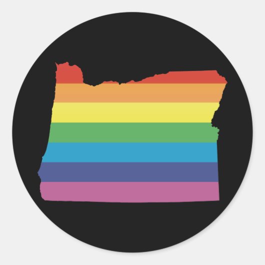 oregon pride. ronde sticker (Voorkant)