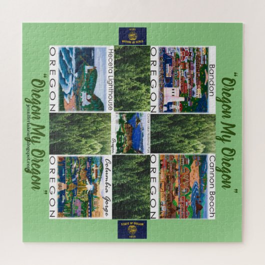 Oregon Puzzle 2 vieren Legpuzzel (Horizontaal)