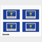 Oregon Rechthoekige Sticker (Vel)