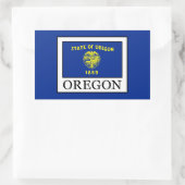 Oregon Rechthoekige Sticker (Tas)