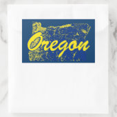 Oregon Rechthoekige Sticker (Tas)
