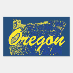 Oregon Rechthoekige Sticker
