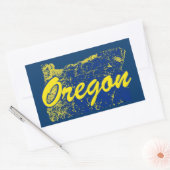 Oregon Rechthoekige Sticker (Envelop)