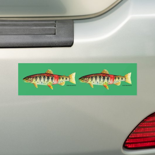 Oregon Redband Trout; Bumpersticker (Op auto)