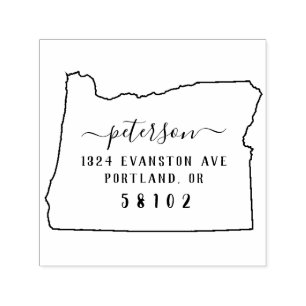 Oregon retour adres stempel zelf-inkt