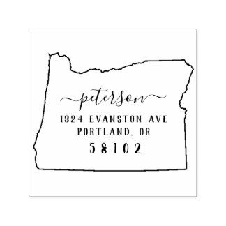 Oregon retour adres stempel zelf-inkt