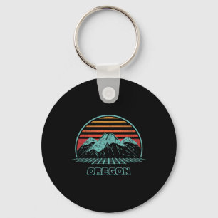 Oregon Retro Mountain Hiking 80s Style Sleutelhanger