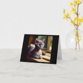 Oregon Rex Cat Kaart (Gele Bloem)