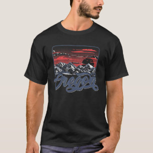 Oregon Rocky Mountains  in openlucht Hiking & C T-shirt