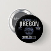 Oregon Ronde Button 5,7 Cm (Voorkant /achterkant)