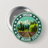 Oregon Ronde Button 7,6 Cm (Voorkant /achterkant)