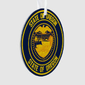 Oregon Round Emblem Ornament (voorkant)