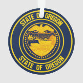 Oregon Round Emblem Ornament (achterkant)