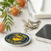 Oregon Round Emblem Sleutelhanger (Zijkant)
