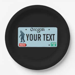 Oregon Sasquatch License Bord