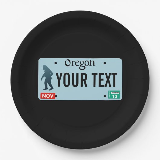 Oregon Sasquatch License Bord (Voorkant)