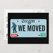 Oregon Sasquatch License Bord Aankondigingskaart (Voorkant / Achterkant)