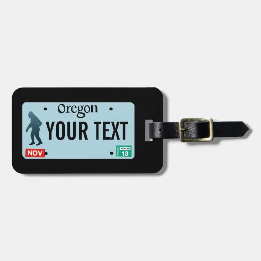 Oregon Sasquatch License Bord Bagagelabel (Voorkant horizontaal)