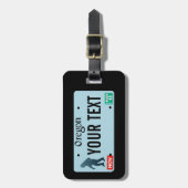 Oregon Sasquatch License Bord Bagagelabel (Voorkant verticaal)