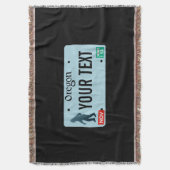 Oregon Sasquatch License Bord Deken (Voorkant Verticaal)