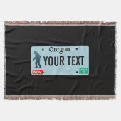 Oregon Sasquatch License Bord Deken (Voorkant)