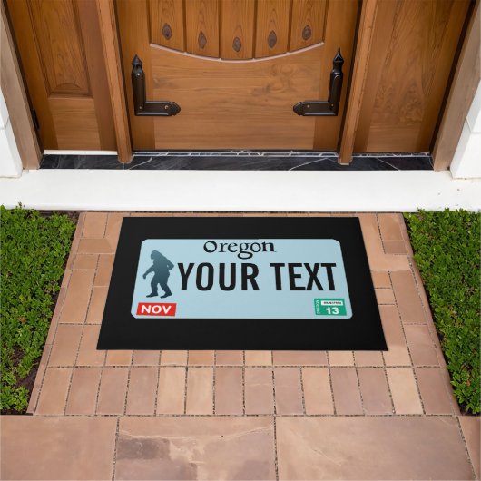 Oregon Sasquatch License Bord Deurmat (Buiten)
