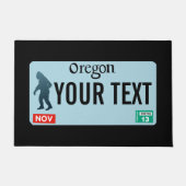 Oregon Sasquatch License Bord Deurmat (Voorkant)