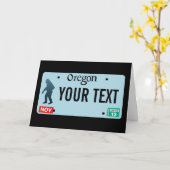 Oregon Sasquatch License Bord Kaart (Gele Bloem)