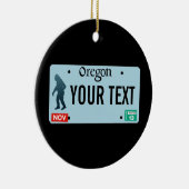 Oregon Sasquatch License Bord Keramisch Ornament (Rechts)