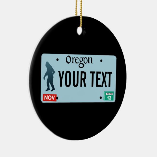 Oregon Sasquatch License Bord Keramisch Ornament (Rechts)