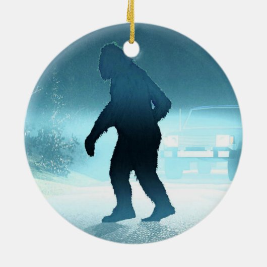 Oregon Sasquatch License Bord Keramisch Ornament (Achterkant)