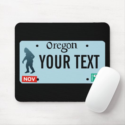 Oregon Sasquatch License Bord Muismat (Met muis)