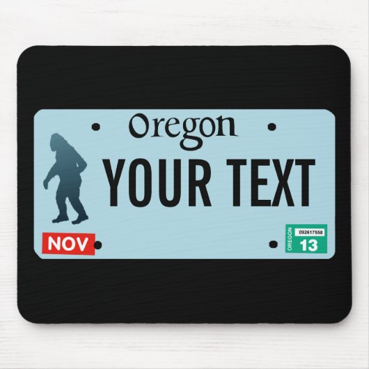 Oregon Sasquatch License Bord Muismat (Voorkant)