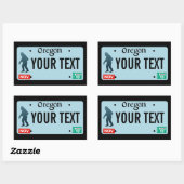 Oregon Sasquatch License Bord Rechthoekige Sticker (Vel)